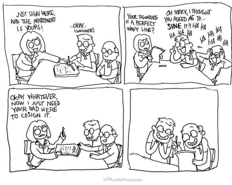 NMIAustralia's tweet photo. This #Fridayfunny comes to you care of Left-Handed Toons https://t.co/eawIfSqp26  #maths #measurement #physicstoo #engineeringalso https://t.co/hoo0iLDyg8
