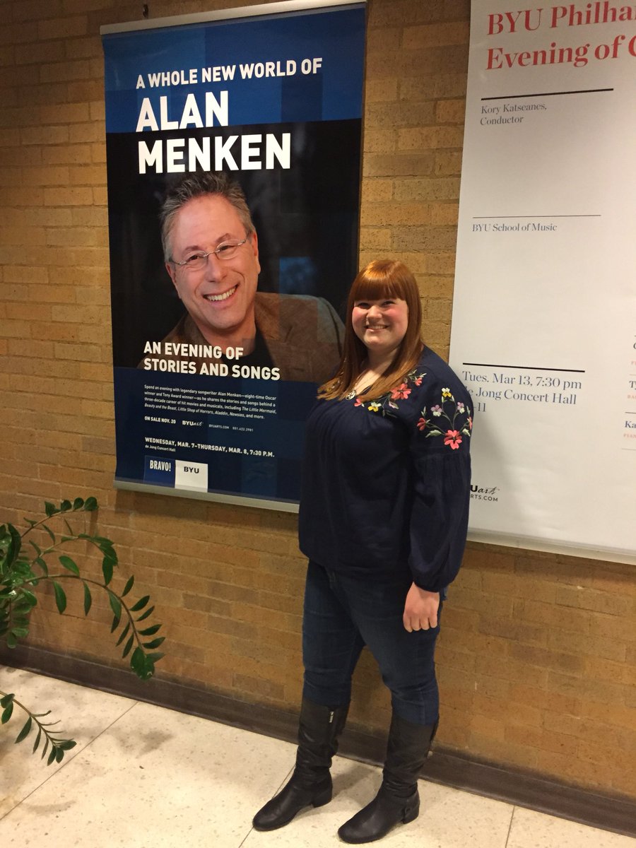 SydneytheGing's tweet photo. @AIMenken 🎶Thanks for giving this moment to me, when just for a moment things stop. Here at the top of the world! 🎶 You were wonderful Mr. Menken. It was an honor seeing your perform! #mychildhood #dreamscometrue #disneyforever https://t.co/ZJrJuS9XzZ