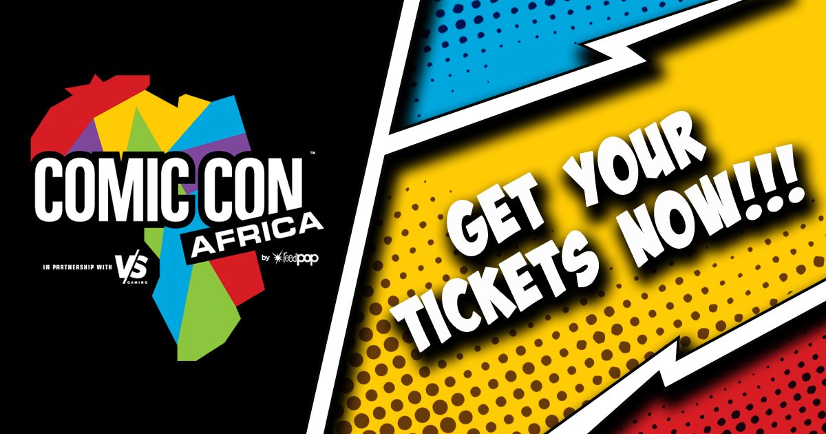Comic Con Africa general admission ticket sales are officially live!!!!
Please follow the below link, tickets available at Computicket. 
bit.ly/ComicConAfrica… …
General admission tickets exclude autograph sessions &amp; other add-ons. T&amp;C’s apply.<a href="/VSGamingWorld/">Telkom VS Gaming</a> @reedexpoafrica