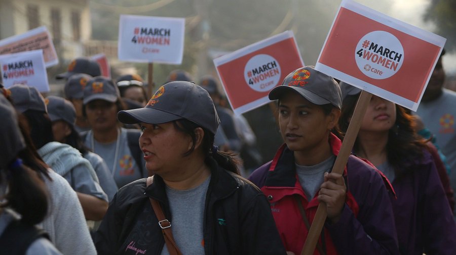 XHNews's tweet photo. Nearly 100 Nepali women from different walks of life march on streets of Kathmandu with theme "Rage against rape" on Int'l #WomensDay https://t.co/StDfemQCPe https://t.co/l4uU8Ilqhj