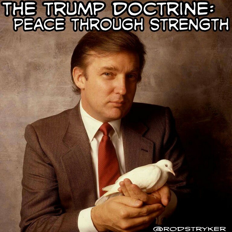 Jalieddotfun's tweet photo. #MAGA translation of
"The Art of The Deal" w/ NK:

"Peace Through Strength"

Kim Jong Un is getting pummeled by US sanctions &amp; tariffs. China has the power to denuclearize NK.

Little Rocket Man is meager.
He has no power at all.

#MAGA🇺🇸 #AmericaFirst
#Trump2020

#FireAndFURY https://t.co/fUN3jiIylI