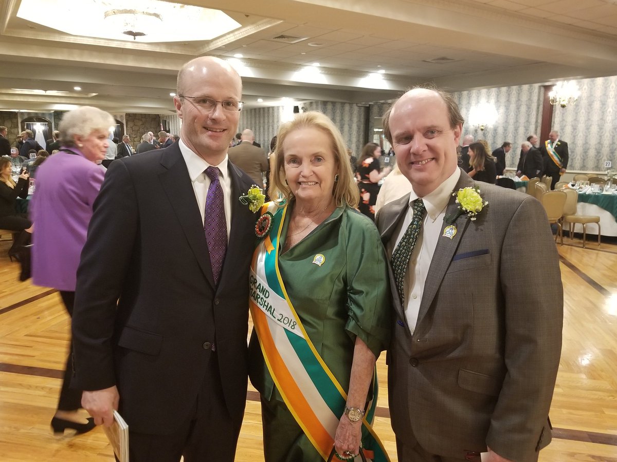 Mr Sean Lane, Loretta Glucksman and Hilary Bernie at the NY St Patricks Day Parade Grand Marshall and Aides Installation 
<a href="/SPDFNYC/">St.Pat'sDayFndnNYC</a> <a href="/StPatsParadeNYC/">St Pat's Parade NYC</a>