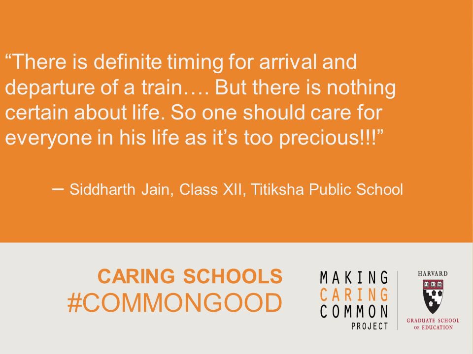 Thetitiksha's tweet image. Thoughts of @Thetitiksha School on #MakingCaringCommon #Commongood Campaign #MCCHarvardEd 
A simple act of #caring can bring a #significant difference or #contribution to the #mankind