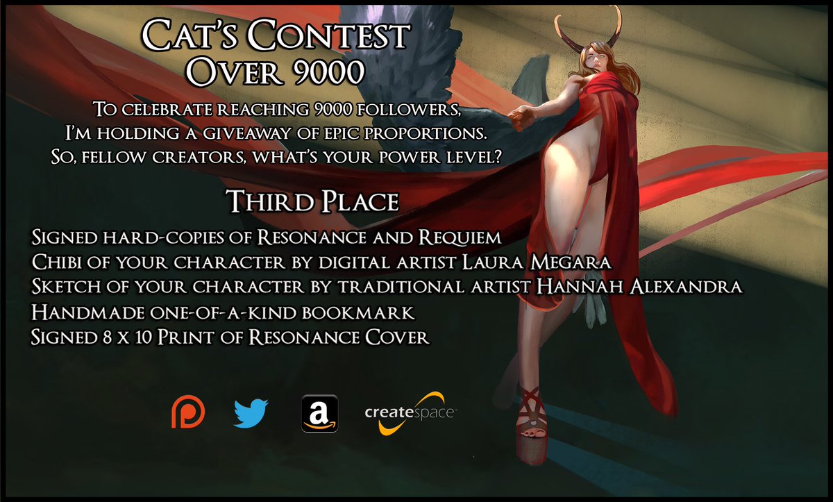 WhispersFromCat's tweet image. Followers! We're Over 9000!
To celebrate, I'm having a contest and a giveaway!
For rules, regulations, and to enter, go here: anneauxdelacroix.deviantart.com/journal/Over-9…
For updates on Bound, head here: patreon.com/whispersfromcat