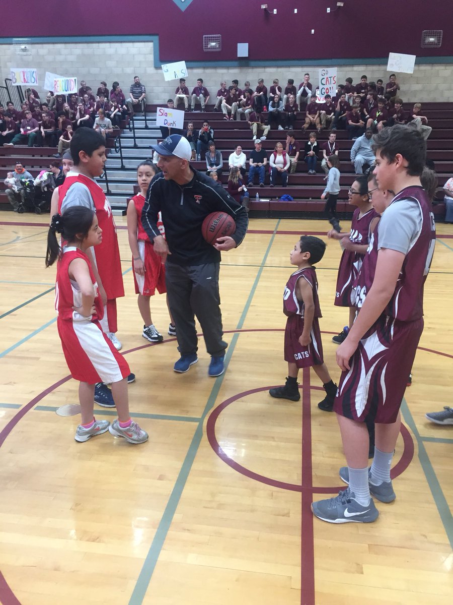 Jason_Mattick's tweet photo. Big day! Coaching our “Dream Team” today in our Unified Sports 🏀game. Proud of these players and the kids that showed up to support. Had @Supt_Davis and @Richard89248118 in the house for a visit. #fullday #goodtimes @WCSDTweet https://t.co/r3DCtYIV8Z