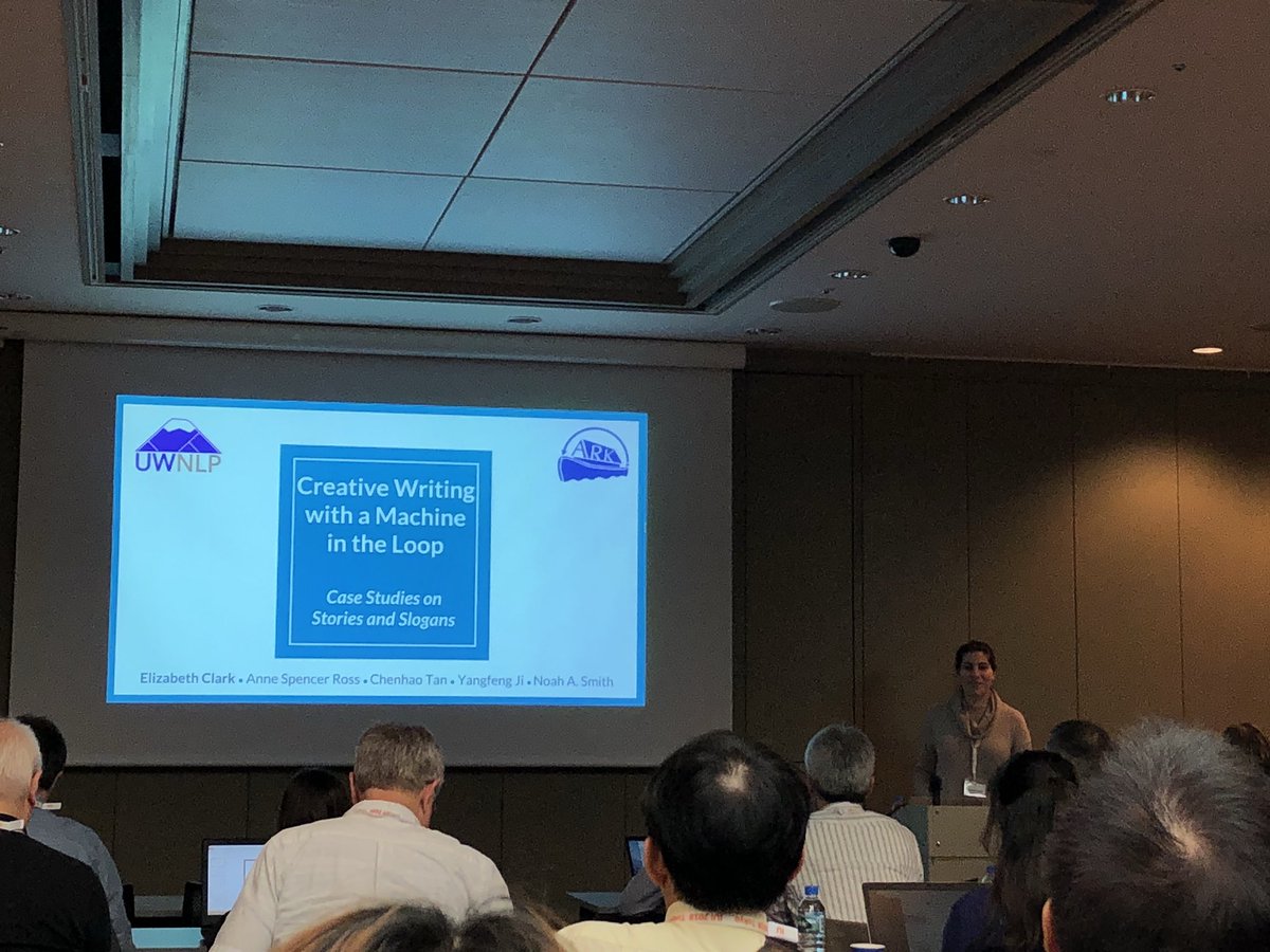 casey_dugan's tweet photo. The research on “Creative Writing with a Machine in the Loop” is so inspiring & fun! #iui2018 #furble https://t.co/hK5L6el9wX