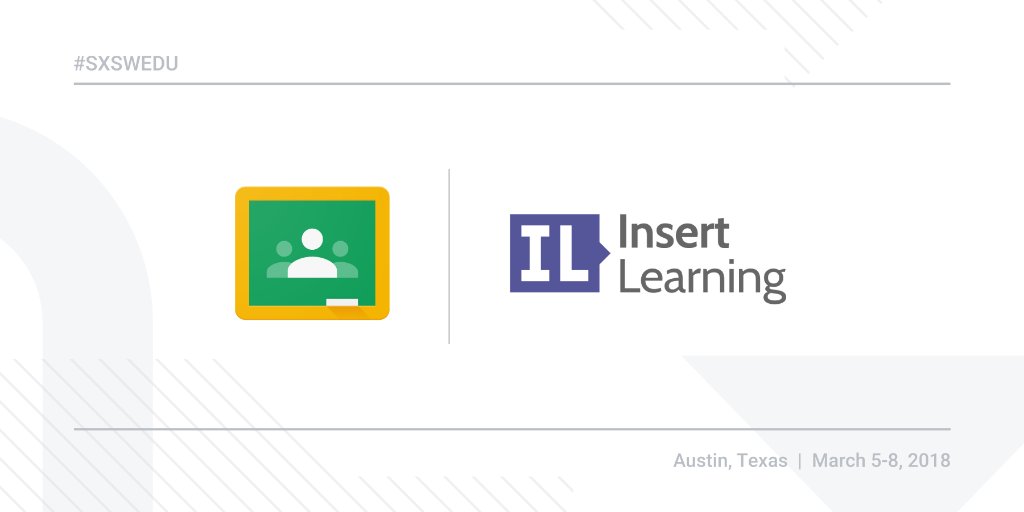 Insert a seamless learning experience in your classroom with @insertlearning. Import/sync class rosters, assign lessons, and send grades to #GoogleClassroom: goo.gl/WQ2TwX #SXSWEDU