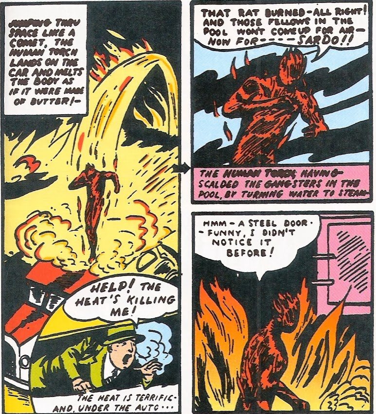 For a guy named the Human Torch, that is ice cold.