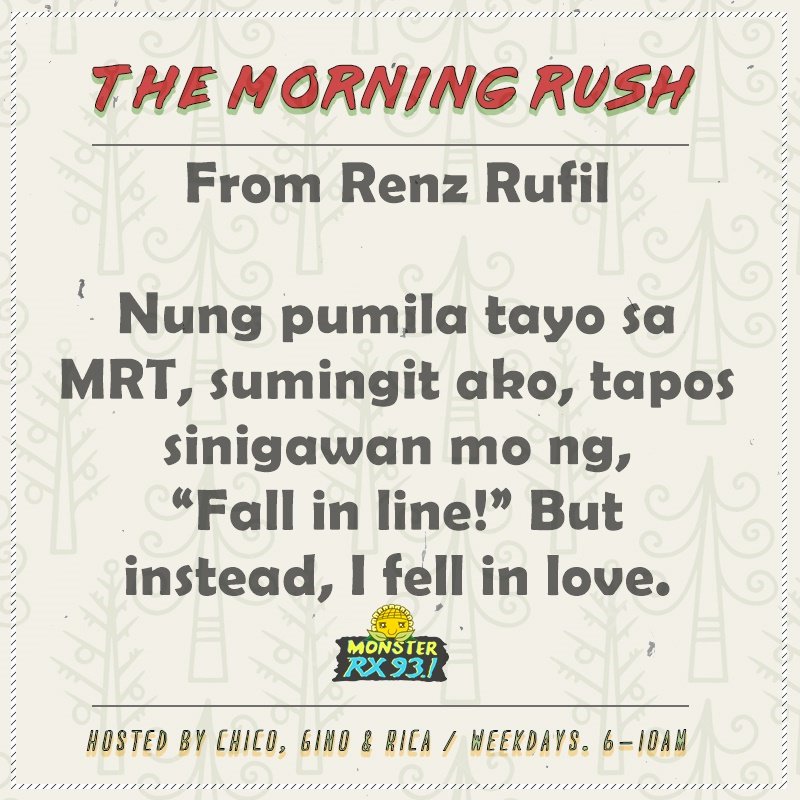 RX931's tweet photo. TOP TWEET FOR #HowDidWeMeet

Want more? TUNE IN EVERYDAY 6-10am! 🤗 https://t.co/Db0P9nYjon