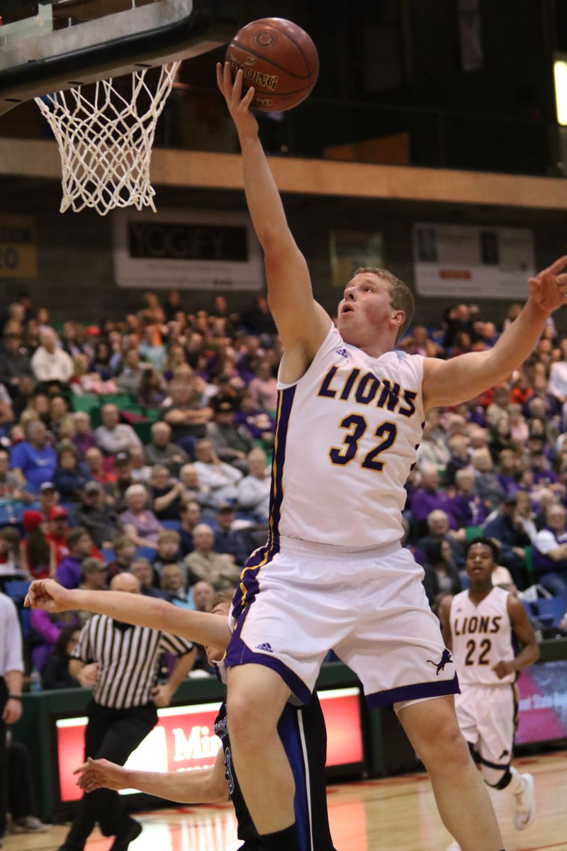 FINAL: Bishop Ryan 62, Our Redeemer's 40. Lions blow out the Knights for the second time this season, advance to the Region 6 championship. Photo cred <a href="/arbaut_/">Sean Arbaut</a>