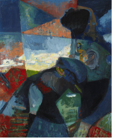 LawBris's tweet photo. New, interesting piece by @LindaJansma1 Senior Curator of @theRMG on Ronald Malcolm Lambert's evocative & historic 1952 abstract painting "Composition". Found it in @OshawaCulture March 2018 newsletter. #47RL https://t.co/HowJbDMoRG