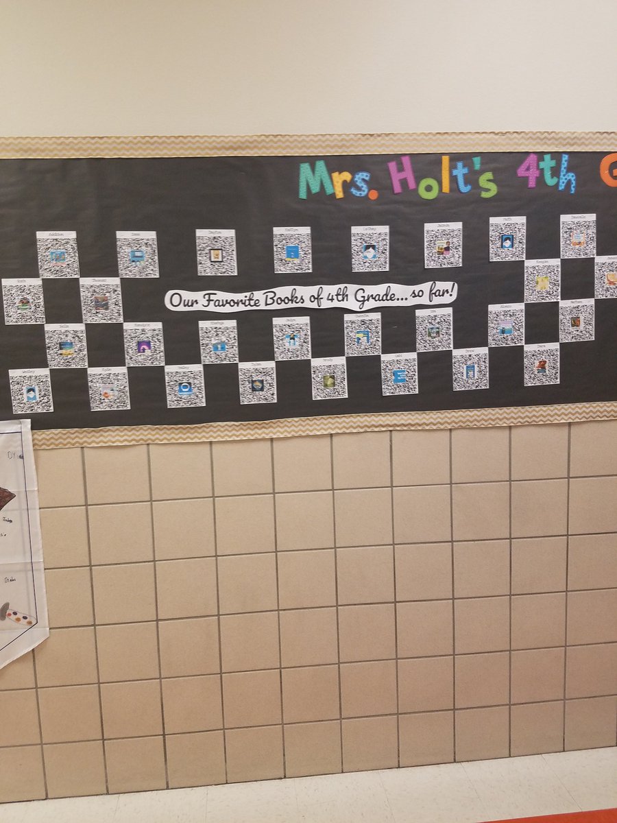 MrsKHolt4's tweet photo. #OpenHouse bulletin board: #qrcodes linked to Ss talking about their favorite books from 4th grade (so far!) using @Seesaw and displays of strong vs. weak testing strategies for parents and students to examine as those assessments are right around the corner.
#afl #strongandweak https://t.co/stfBkOwA6P