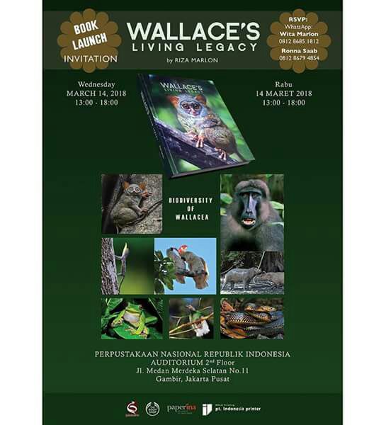 #PerpuNas. 14 Maret 2018. Pukul 13:00-18:00. #Book Launch. #Wallace's Living Legacy.