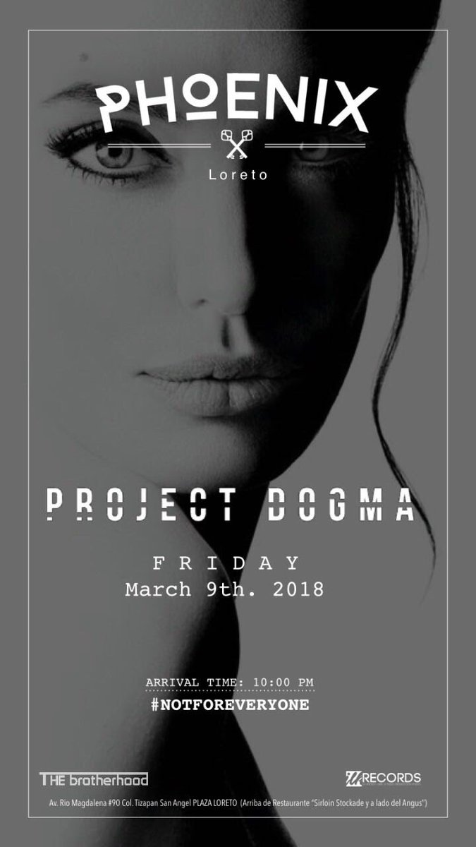 Project_Dogma's tweet photo. Nos vemos maรฑana en #PhoenixLoreto para pasar una gran noche ๐ฅ๐ค๐ป #ProjectDogma https://t.co/OwXTy66zME