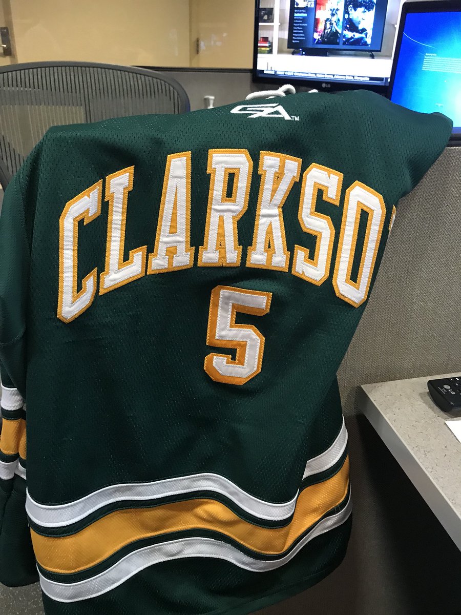 Buccigross's tweet photo. Going on @notthefakeSVP’s @SportsCenter to talk 🏒🥅 tonight. @ClarksonHockey1 @ClarksonUniv https://t.co/GfkCymKpme