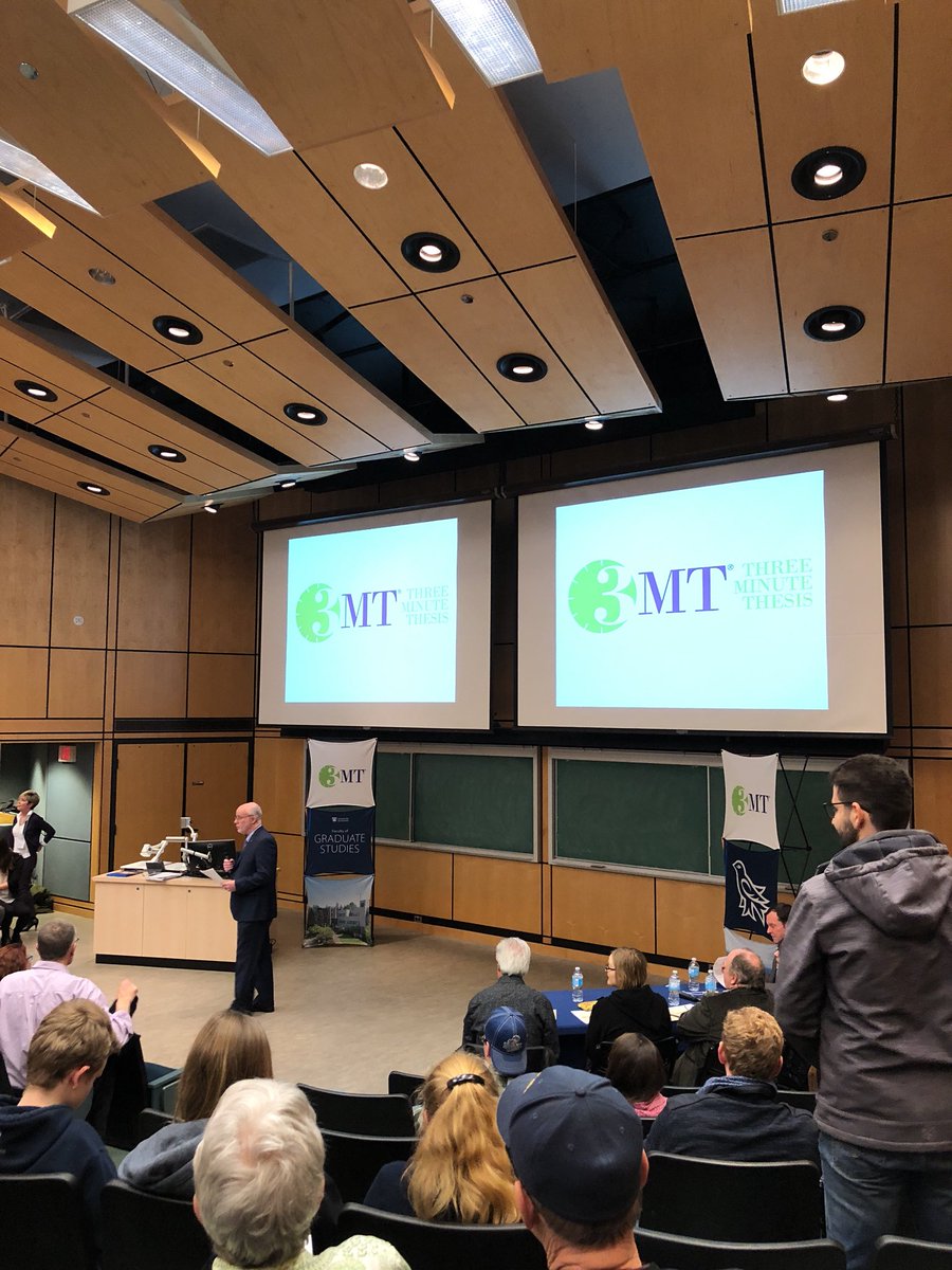 NJLachowsky's tweet photo. Go Leo Rutherford Go! At UVic’s finals for the #3MT. #interdisciplinary  #transhealth https://t.co/H0xUgLGQ8k
