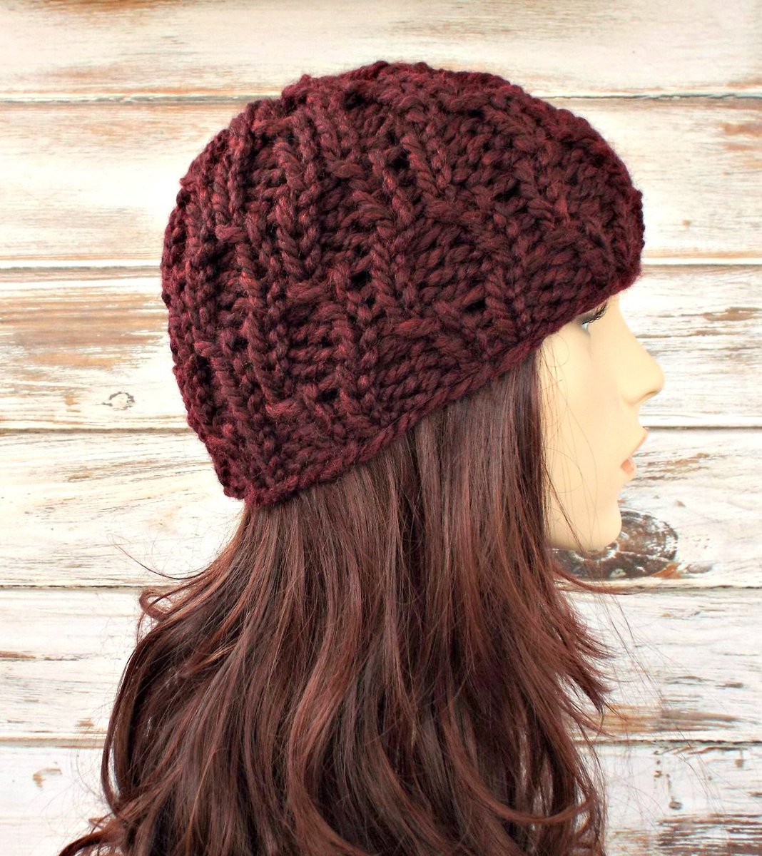 pixiebellshop's tweet photo. Burgundy Red Cable Beanie Chunky Knit Hat Red Womens Hat - Amsterdam Cable Hat - Red Hat Red Beanie Womens Accessories https://t.co/kIduAxn8yX #Etsy #pixiebell #Pixiebell https://t.co/OzjmK1FPJR