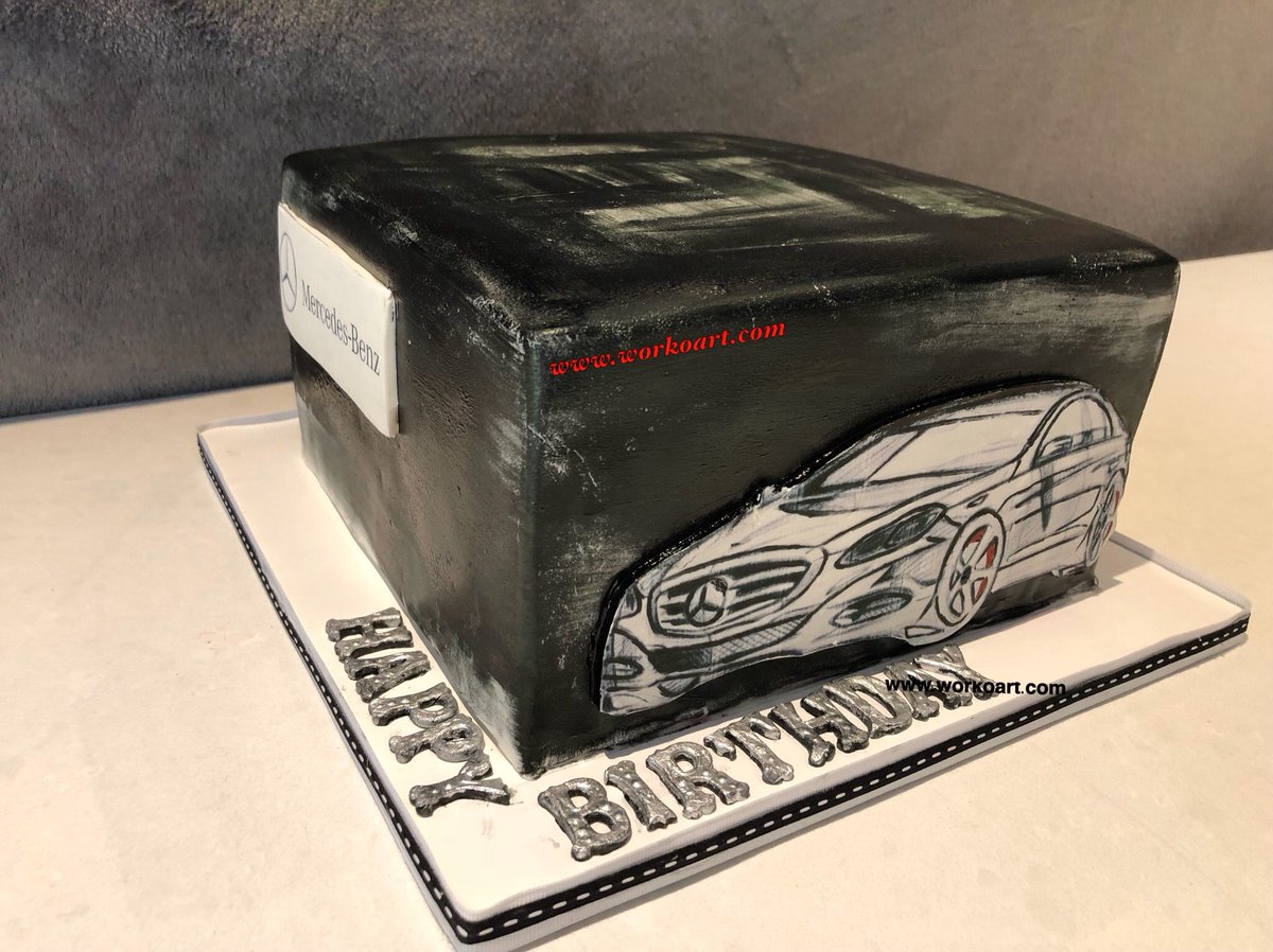 Work_o_Art's tweet photo. Car + Cake  
#BoyAreBoys  #DreamMachine  #HandPainted #ChalkBoardCake https://t.co/4Tmfk1RI6R