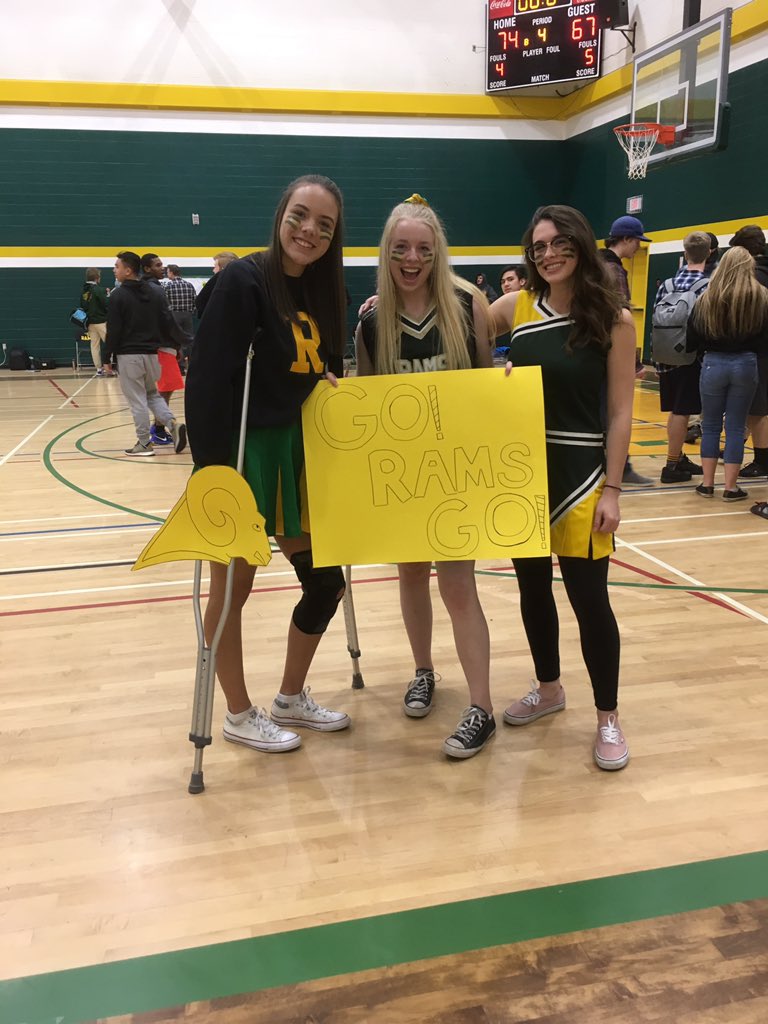 A happy cheering section- check out the scoreboard! LCHS Rams win a great game against Thurber Raiders.... let's join them and fill the gym Friday night as these talented teams compete one more time! 6:00 game time.⛹🐏🏀 Go 🐑 Rams Go!