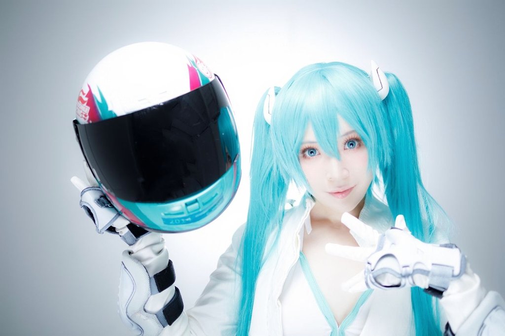 初音ミク/コスプレ】 レーシングミク2014 EV MIRAI Ver. 撮影