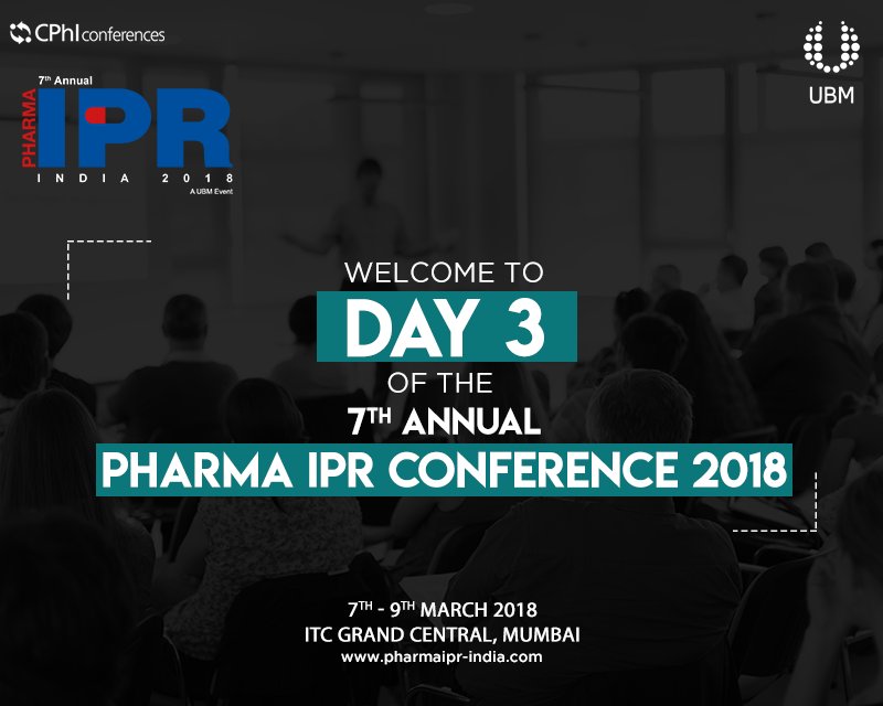 IPR2018's tweet image. We are pleased to welcome you for the Pharma IPR Conference 2018. We assure you, ample opportunities for networking with IP Attorneys and Counsels as well as exposure to recent trends and best practices in the pharma IPR space.

@CPhI_Conference
#IPR2018
#CPhIconferences