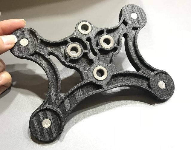 ScottSevcik's tweet image. This aircraft drill jig featured at the #JECWorld, #3Dprinted with FDM Nylon 12CF, features inserts, strength and rigidity without the cost, lead time anad weight of metal tooling. Read more about on our blog: ms.spr.ly/6042r0wxm bit.ly/2G9jhtI