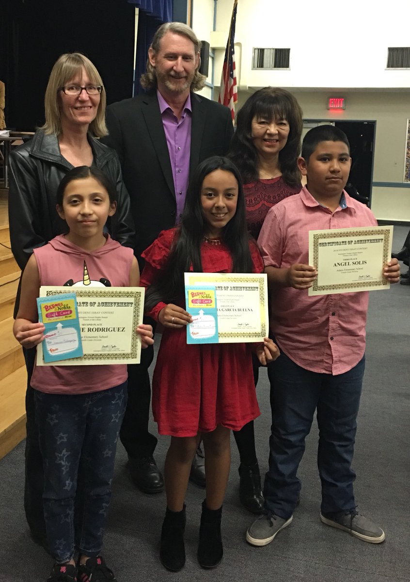 Congrats to Adams Library Essay Writers! Jasmine, Angel, and Natasha did a great job writing and presenting. So proud of each of you!
