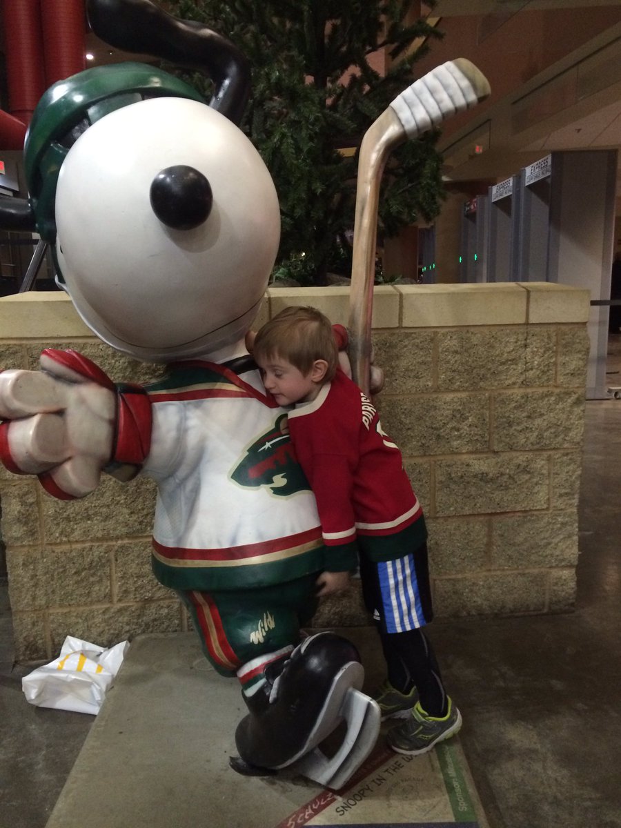 You know it was a good day when you take a quick snooze with Snoopy at #mshsl @tourney_18. Only 12 more years until it's his turn:)