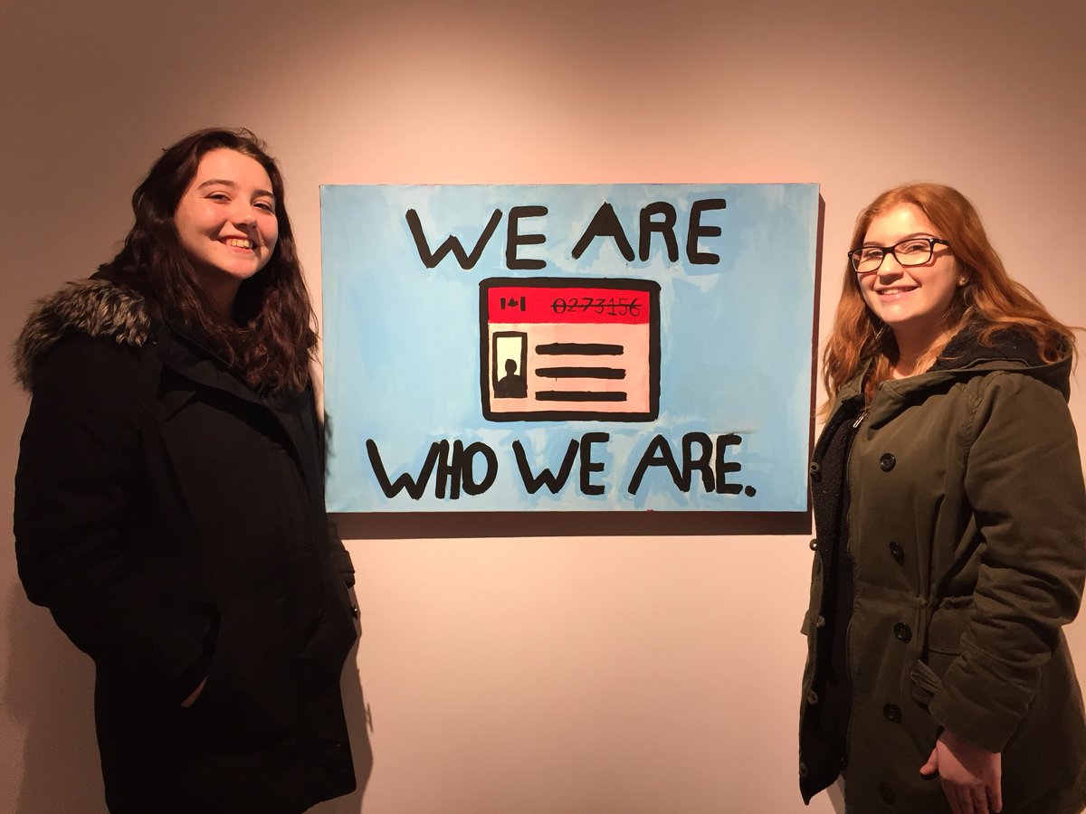 LoweryTrustee's tweet photo. Moving evening as students from Henry St. HS &amp; J Clarke Richardson Collegiate share their art work, a culmination of a semester of studying Indigenous authors. Thanks to the Robert McLaughlin Art Gallery 
@theRMG @DDSB_Indigenous @hshsprincipal  @JCRStormwatch https://t.co/mgL5OBO1Me