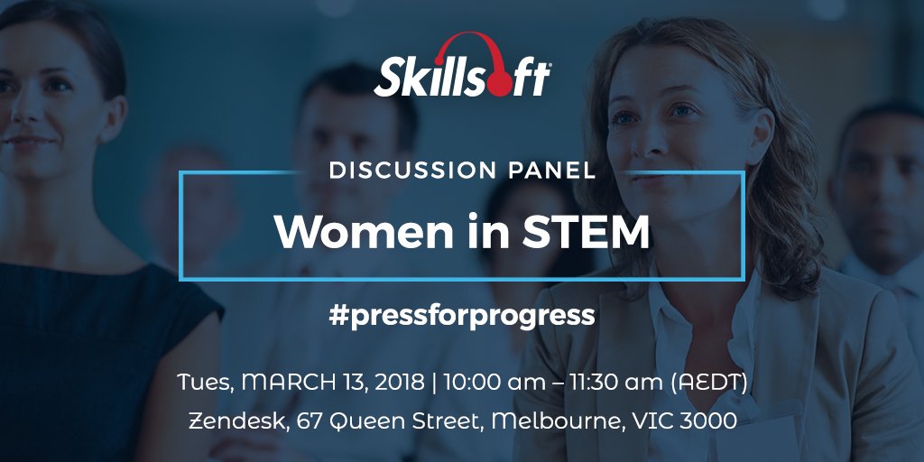 Last chance to register for this free #WomenInStem event on 13 March in Melbourne. Hosted by @SkillsoftANZ and <a href="/Zendesk/">Zendesk</a> with panelists from <a href="/Westpac/">Westpac Bank</a>, <a href="/Xero/">Xero</a>, <a href="/DCC_Jobs/">DCC Jobs is now WORK180</a>, Zendesk and Skillsoft, and moderated by <a href="/Yvonne_Adele/">Yvonne Adele</a>. Book now! bit.ly/2sYpiq5