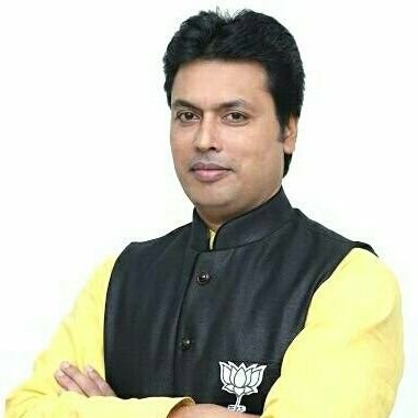 BJP4Tripura's tweet photo. Tripura will usher into a new era of development, good governance and prosperity for people under the leadership of Shri @BjpBiplab and Shri Jishnu Debbarma today. 
#NewTripura https://t.co/bYwJksS0xo