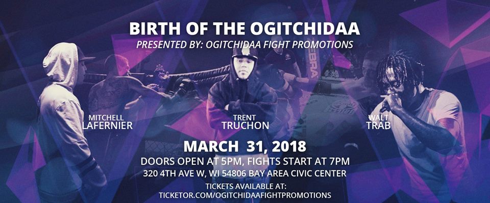 BJJ4Change's tweet photo. Wisconsin has a new MMA promotion and @BJJ4Change is happy to be a part of.  #mma #bjj #MMAevent #ppv #March31st #Ogitchidaa
@fightingnatives
https://t.co/MsmsXovMsu @bizjitsu #Ogitchidaa https://t.co/LExmclS4o8