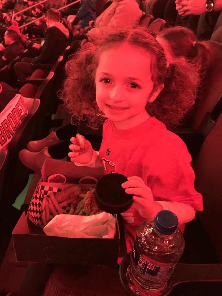 Jul9898's tweet photo. @patmaroon Just wanted to say thank you so much for throwing my niece a puck today. You made her year! She wouldn’t stop talking about it and can’t wait to show everyone at school tomorrow. Thanks again and welcome to the Devils family! https://t.co/xWoZrZOTJq