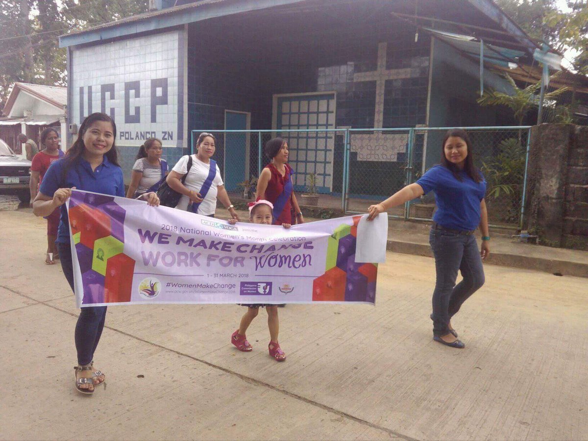 MpacioP's tweet photo. POEMCO MPC in Zamboanga del Norte collaborate with Polanco LGU in celebrating #IWD2018 
@acdivoca #MinPACT Project
#AV4Gender 
#PressforProgress 
@gender_jenn @lmbevi @USDA https://t.co/X1b2MDtxCy