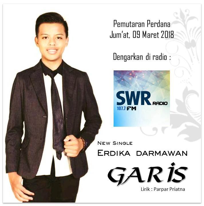 SwaramudaBDG's tweet photo. #Today #pemutaranserentak:

Artis :Erdika - Single :#Garis

#ErdikaGaris

Jam 15.00 WIB

Cc:@erdika3 @jalankarmel114 https://t.co/JZQoZy4BNU