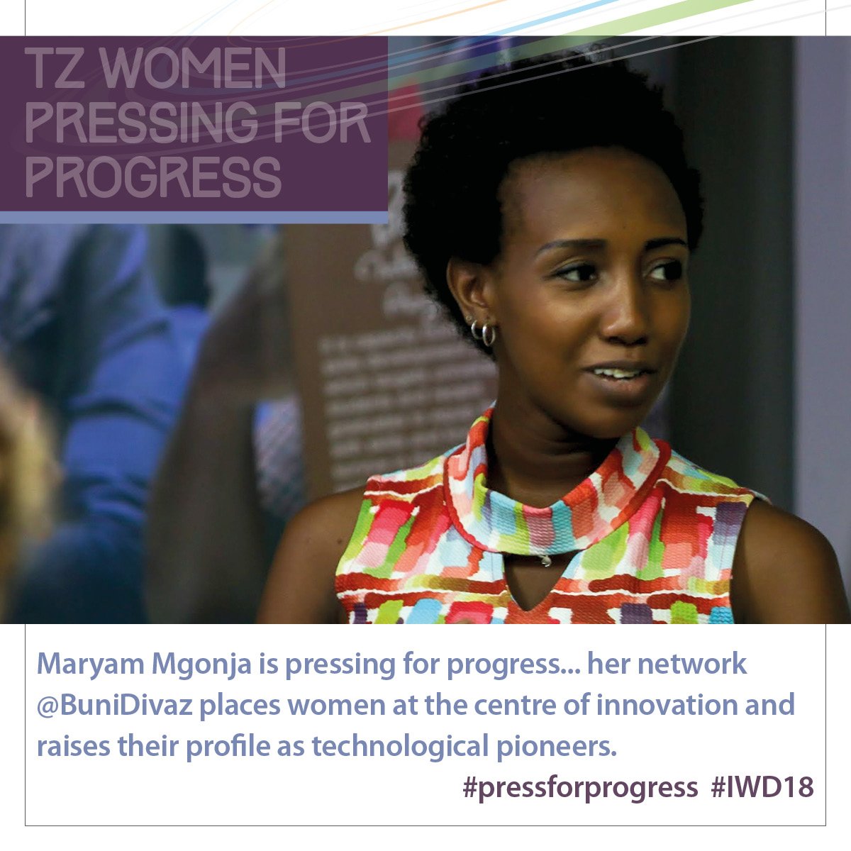 tzBritish's tweet photo. #IWD2018 #PressforProgress https://t.co/KbHDK34p7U