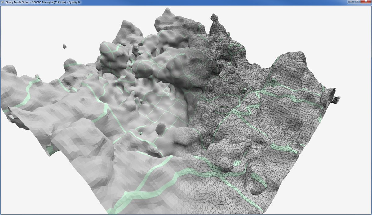 ProgrammerLin's tweet image. I give you dual marching cubes applied in a linear fashion! Super easy to implement, guaranteed to be manifold (ignoring topological ambiguity cases), allows for vertex snapping and allows chunks to be processed independently. #voxels #voxelgamedev #IndieGameDev #gamedev