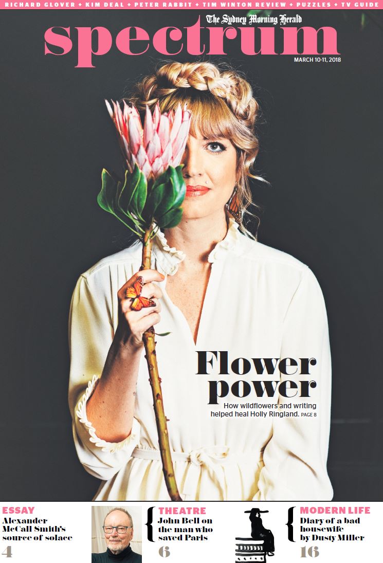 Melanie Kembrey on Twitter: "The cover of tomorrow's Spectrum @smh -  @hollyringland on flowers, friendship and fiction. https://t.co/LJgm5YsBpD  https://t.co/dUSRhy9Rm4" / Twitter