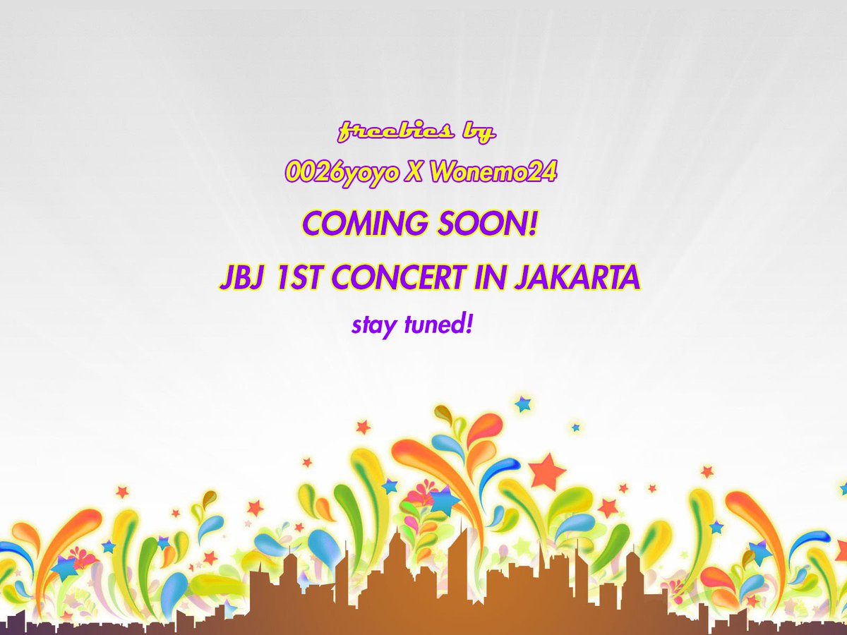 0026yoyo's tweet photo. [HELP RT]
FREEBIES COMING SOON!
by @0026yoyo &amp; @Wonemo24
#JBJINJKT
#JBJINJAKARTA
#JoyfulDaysinJKT https://t.co/y8sqCi35WT