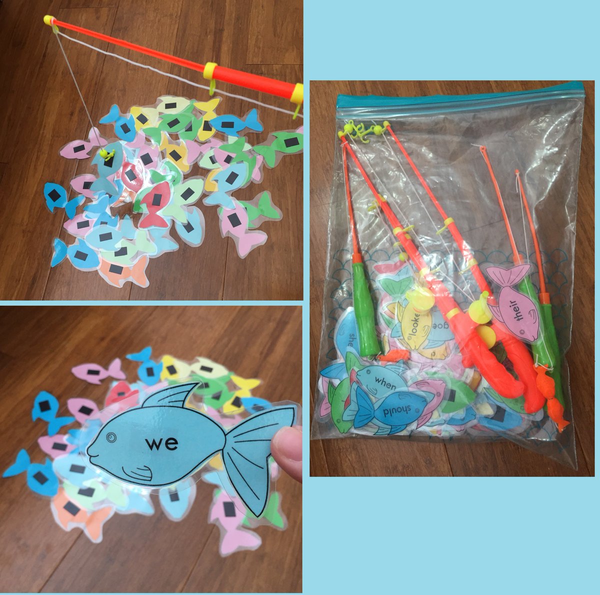 Fishing for sight words! One of my favourite activities for learning sight words as students are so engaged! #acuedu_p