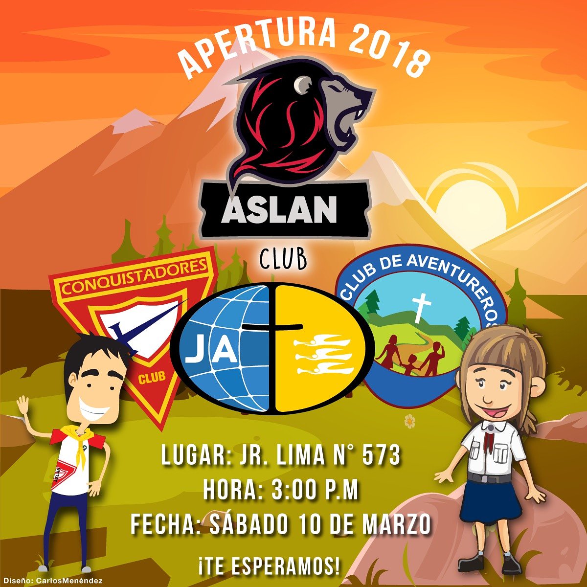 aslanclub1's tweet photo. APERTURA 2018
Asi es, este SÁBADO 10 de marzo es la apertura oficial y queremos que tu nos acompañes. ¡No olvides venir con toda tu familia y amigos!
#AslanClub @freddynq @prsosthenes @udolcy @prccampitelli @demadoro1 @HuancayoCentral https://t.co/hv19C3ECxC