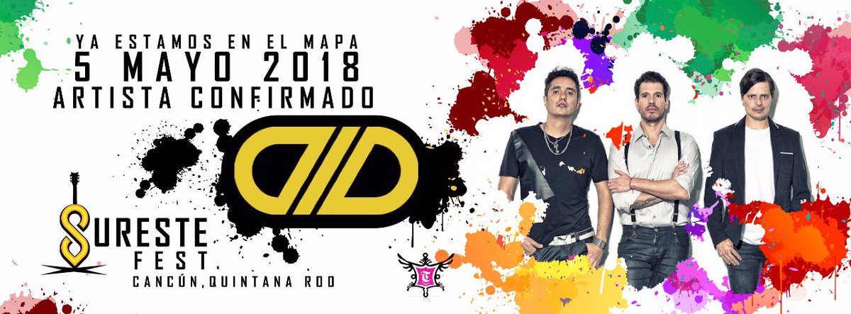 #Cancun 

<a href="/dldmexico/">DLD</a> es la según banda confirmada para este <a href="/surestefest/">Sureste Festival</a> 💥💥💥 

Nos vemos el 5 de Mayo 👊🏻
#yaestamosenelmapa #surestefest