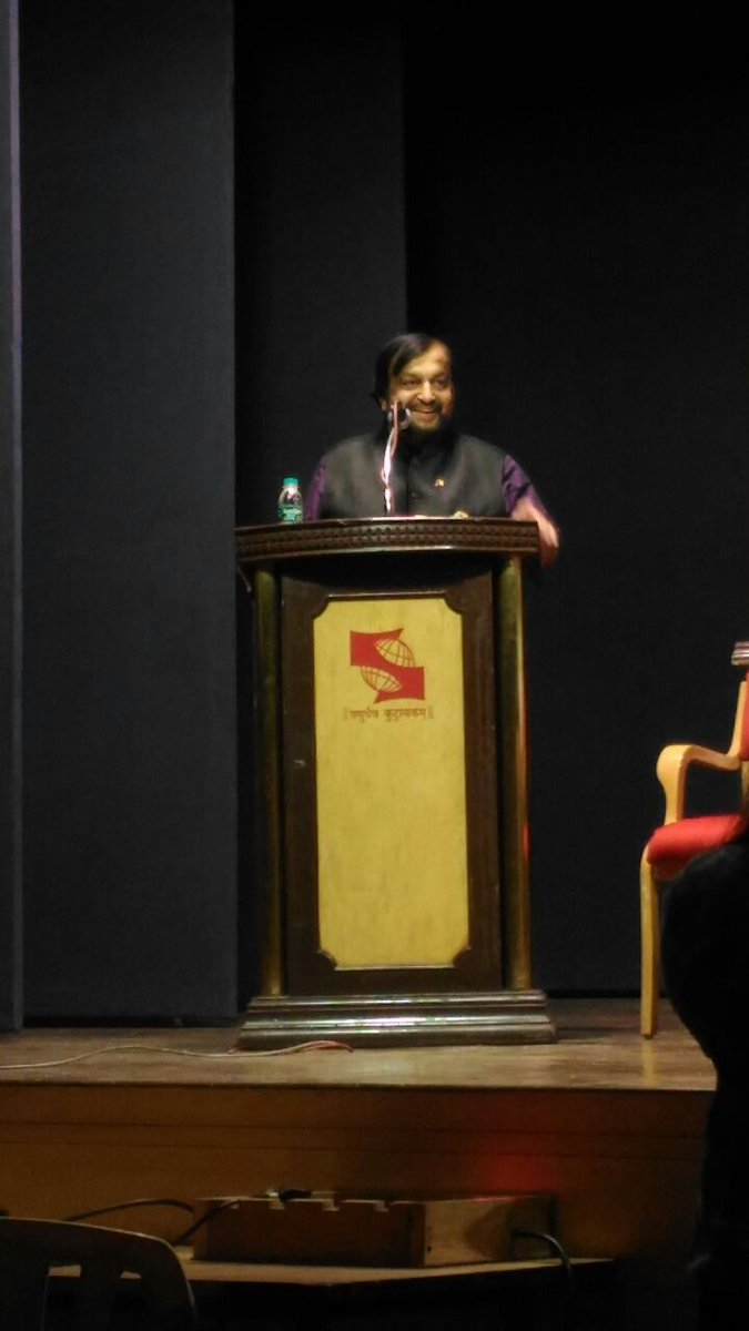 SCMCPune's tweet photo. "Media students have no boundaries, they have vast avenues to explore, unlike other professions who study specific subjects. The sky is the limit for these students!"
-Mr. Jayaram, Chairman Emeritus, PRCI at the annual #YCC Conclave
#PRCI https://t.co/ez4HflKfnD