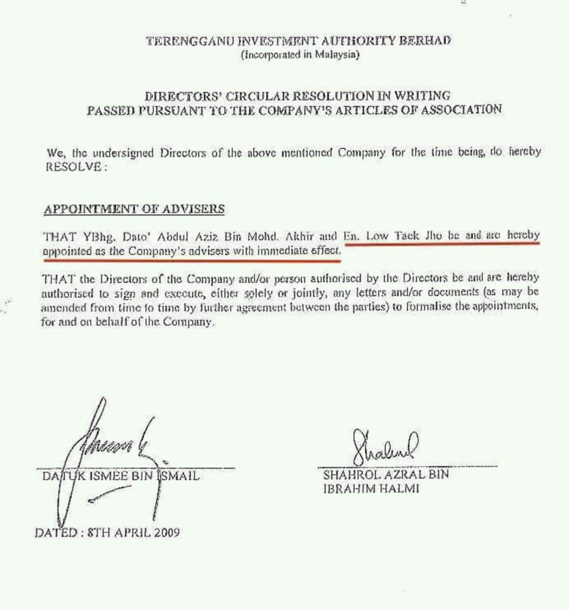 Tuanmasbro Babahmu Turoi Bongkersz On Twitter Ini Low Taek Jho Siapa Ah Terengganu Investment Authority Berhad Is Known Later As 1malaysia Development Berhad 1mdb Began As Terengganu Investment Authority Tia A Sovereign
