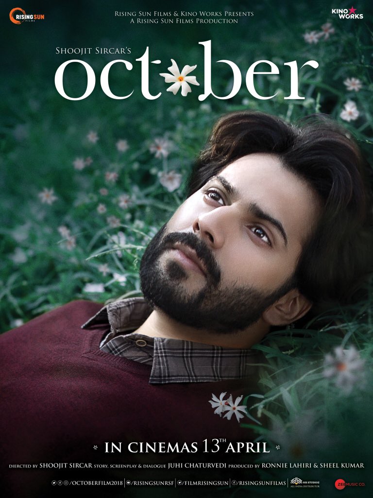 #OctoberFirstLook. October will live with you forever.@ShoojitSircar @ronnielahiri @writeonj @BanitaSandhu