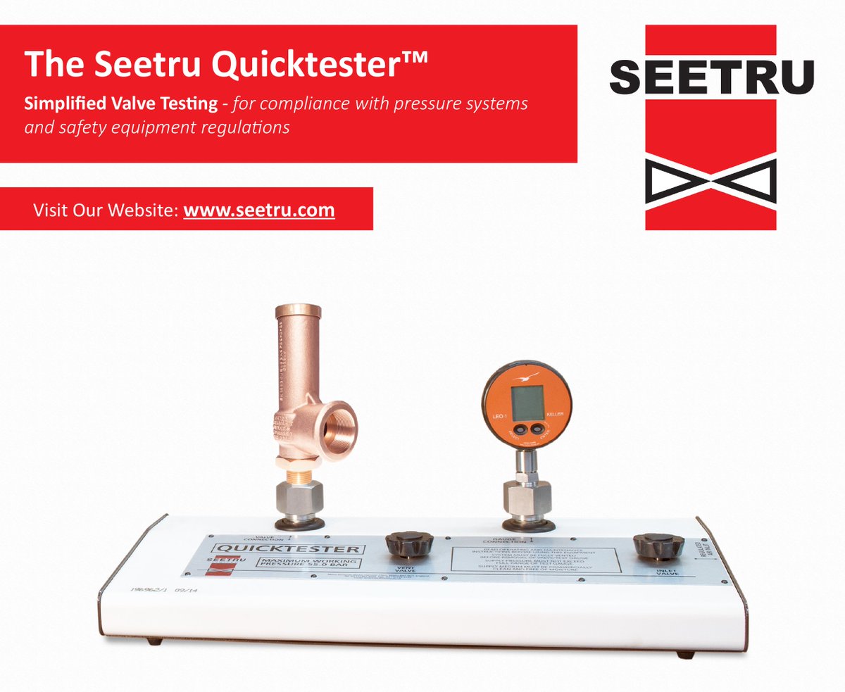 SeetruLimited's tweet photo. The Seetru Quicktester™ - Enables Rapid Valve Testing In Complete Safety. Click Here for More Info→ https://t.co/2xNc4CI2ie

#SafetyValves #ReliefValves #SafetyValveTesting #QuickTester #Seetru #Bristol #UK https://t.co/SlVxP67tiG