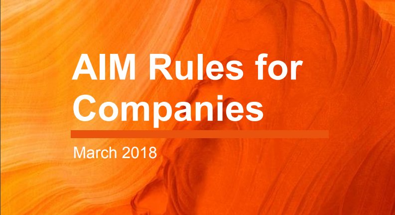 #AIM companies to be required to apply a recognised corporate governance code from September 2018 bit.ly/2HkxOCa #CorporateGovernance #LondonStockExchange #QCAcode