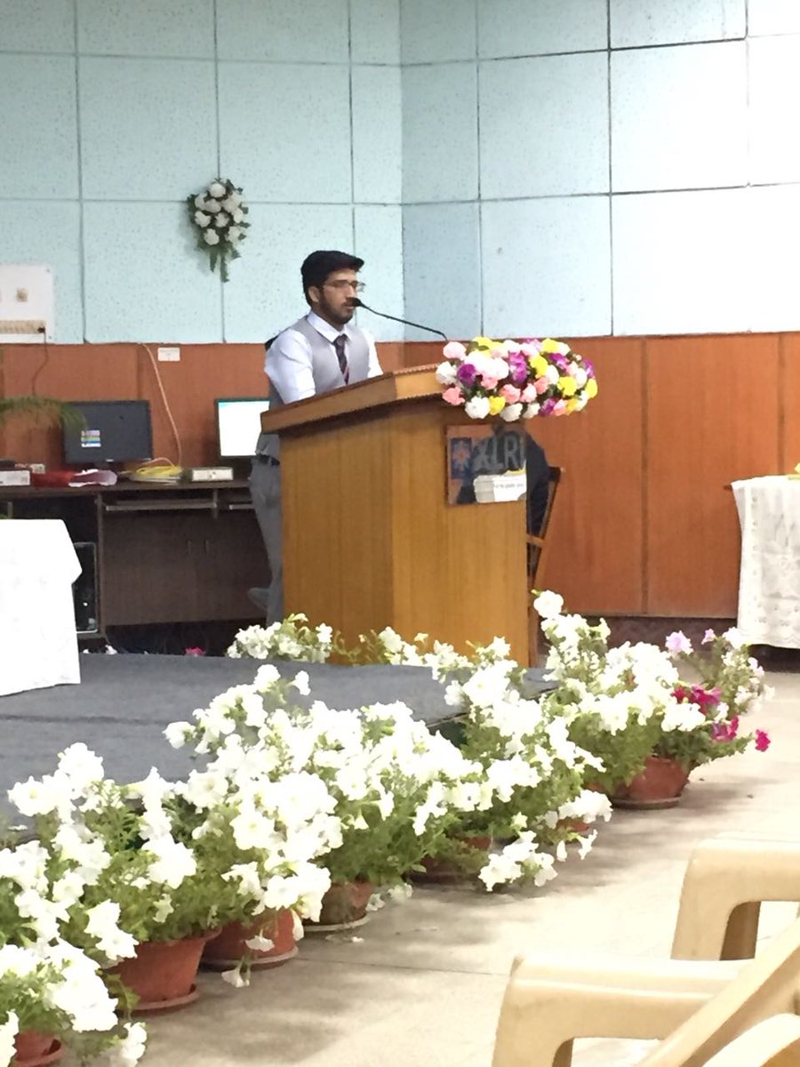 ITDept_JH's tweet photo. Mr. Abhishek Mondal shares his journey towards being a successful entrepreneur #ELIXIR2018 @XLRIJamshedpur https://t.co/laom1iNUqR