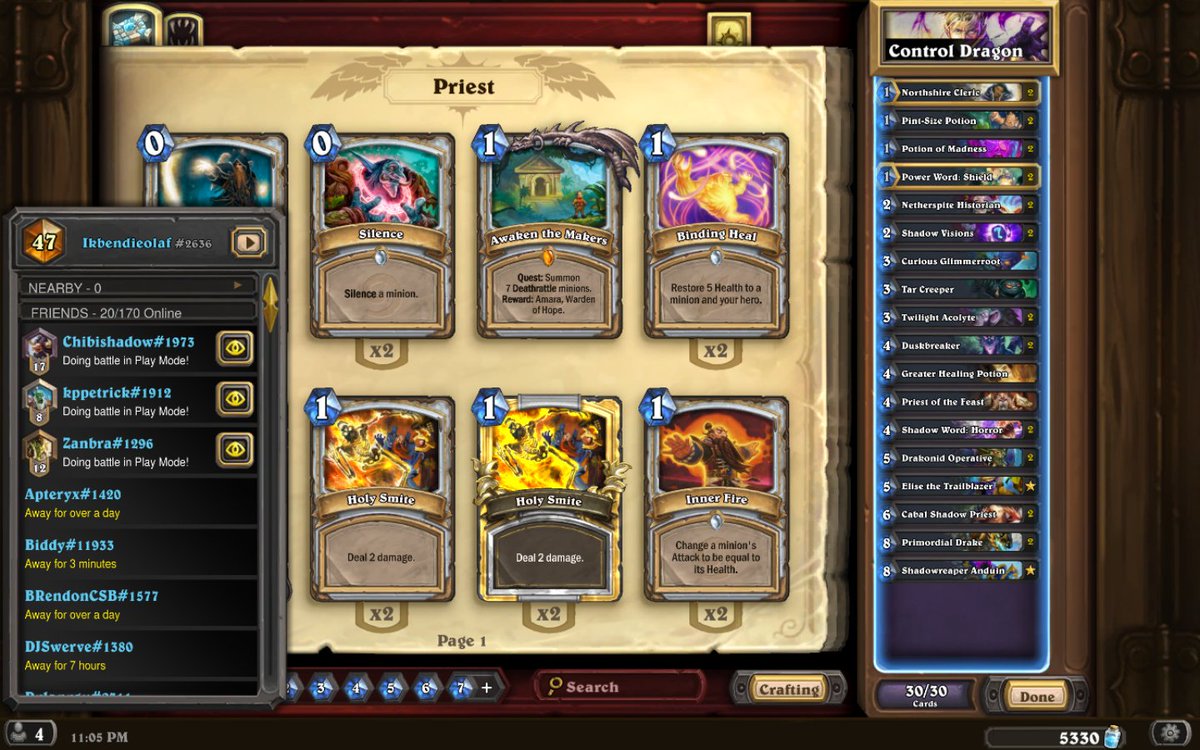 Olaf van der Veen (@olaf_lio) on Twitter photo Reached top 30 Legend with Spiteful Druid and Control (Dragon) Priest. Queue Druid when the field has a lot of Hunter and Priest, and Priest when there's Paladin and Warlock. <a href="/HSProDecks/">HS Pro Deck Feed</a>, you might be interested! Reached top 30 Legend with Spiteful Druid and Control (Dragon) Priest. Queue Druid when the field has a lot of Hunter and Priest, and Priest when there's Paladin and Warlock. <a href="/HSProDecks/">HS Pro Deck Feed</a>, you might be interested!