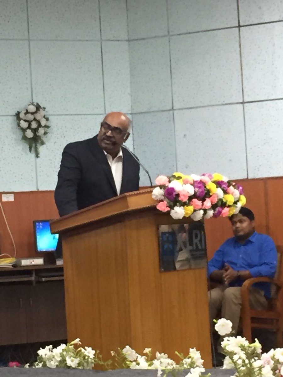 ITDept_JH's tweet photo. Mr. Sunil Bhaskaran in his address to audience of #ELIXIR2018 at @XLRIJamshedpur mentioned that corporates are all willing to support the #Startup in their growth journey for faster development of country https://t.co/WPsYcXG39p